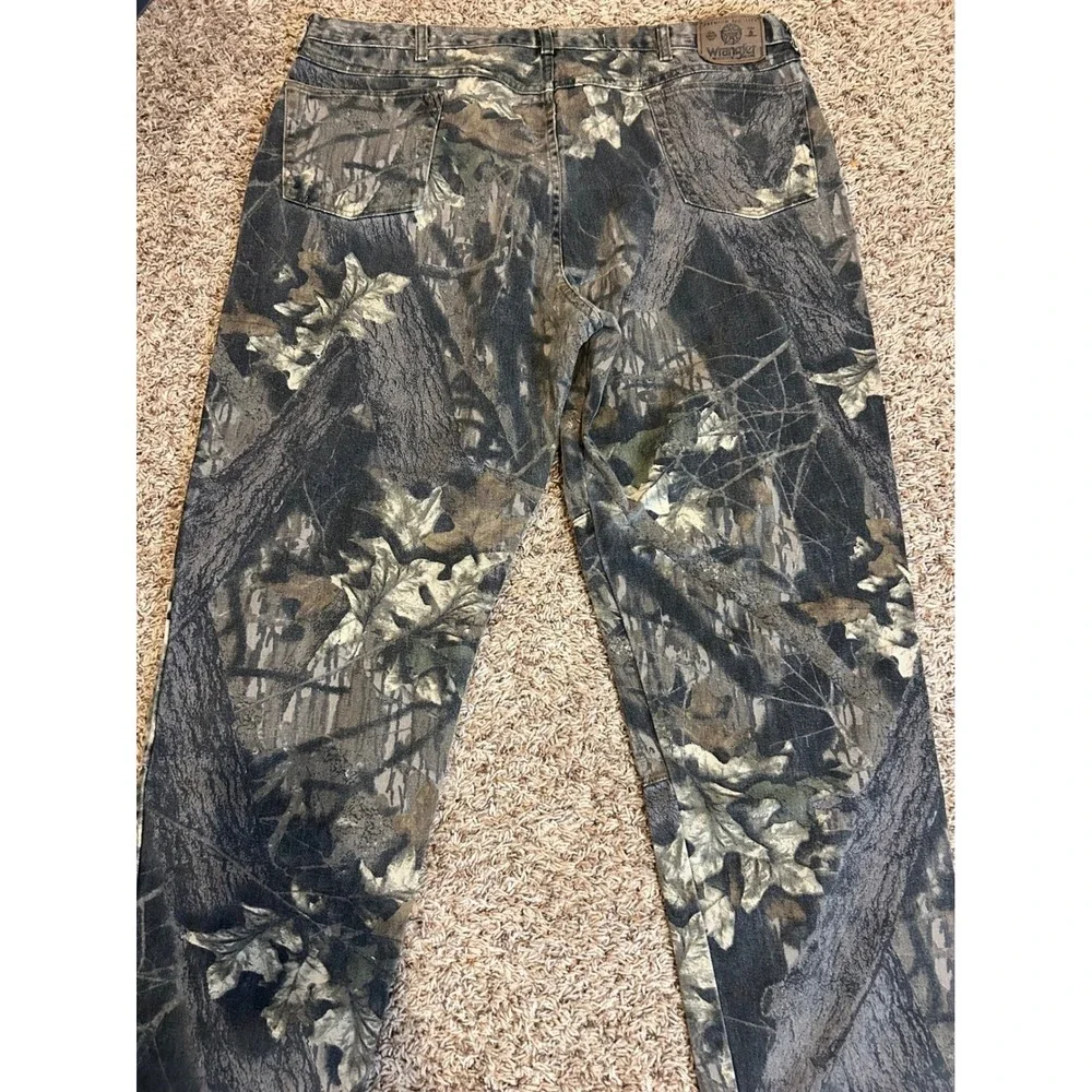 Wrangler Authentics Mens‎ Camo Double Knee Pants Camouflage Hunting Jeans 40x30